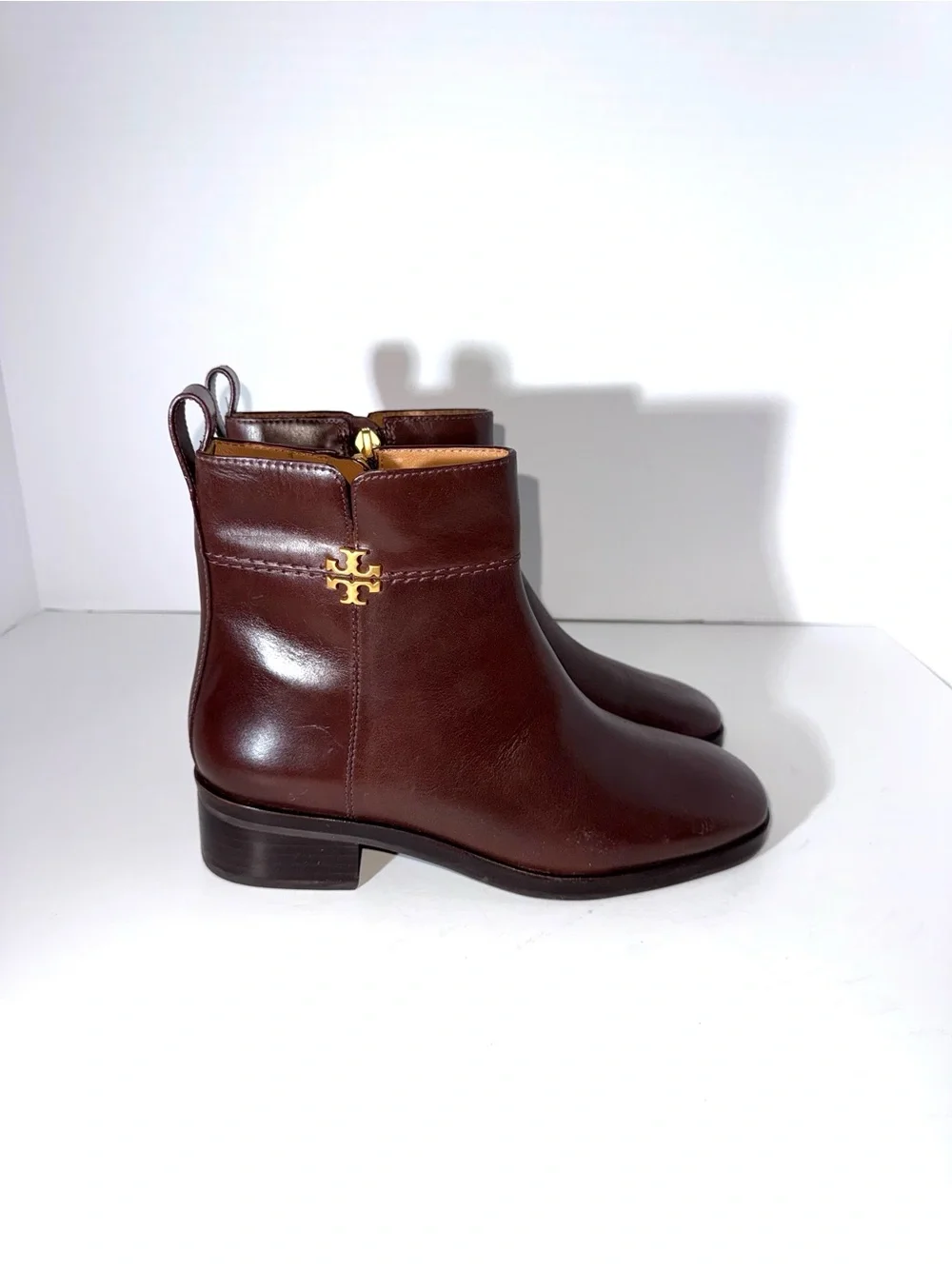 Tory Burch Everly Logo Ankle Boots